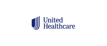 United Healthcare logo with blue text and a stylized shield symbol.